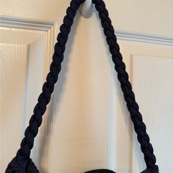 The Sak Handbag White Navy Blue Stripes - Picture 3 of 8